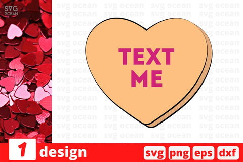 Valentines Day Candy Hearts SVG Bundle SVG SvgOcean 