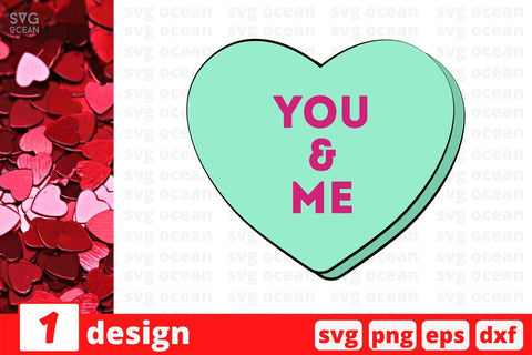 Valentines Day Candy Hearts SVG Bundle SVG SvgOcean 