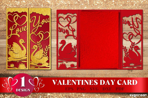 Valentines Day Cards SVG | Papercut | 3D Crafts SVG SvgOcean 