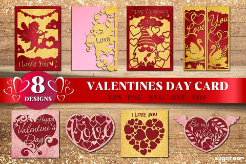 Valentines Day Cards SVG | Papercut | 3D Crafts SVG SvgOcean 