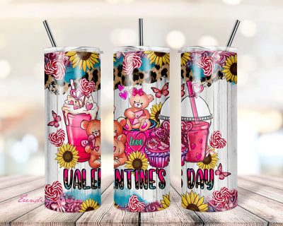 Valentines Day Coffee Cups Valentines Day 20oz Tumbler PNG Design, Valentine’s Day Tumbler Clipart, Valentines Coffee Cups Png Download Sublimation TrendingDesign 