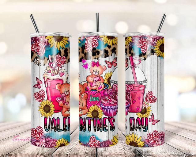 Valentines Day Coffee Cups Valentines Day 20oz Tumbler PNG Design, Valentine’s Day Tumbler Clipart, Valentines Coffee Cups Png Download Sublimation TrendingDesign 