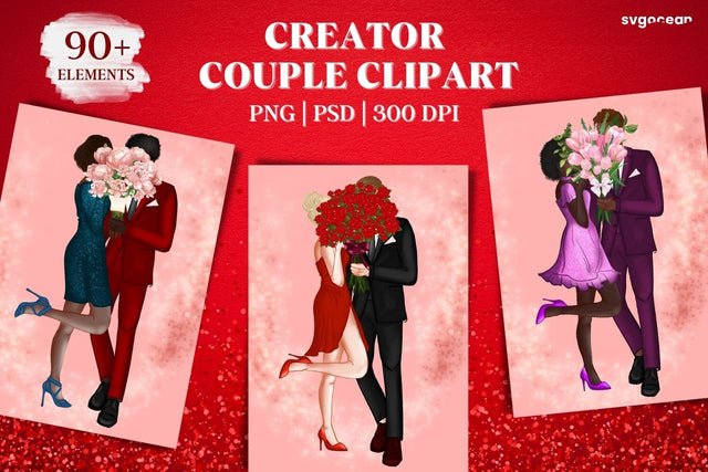Valentines Day Couple Clipart | People Creator SVG SvgOcean 