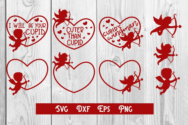Valentine's day cupid, valentine svg, cupid monogram SVG dadan_pm 
