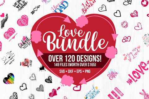 Valentines Day Cut File Bundle SVG SavanasDesign 