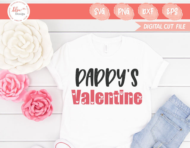 Valentine's Day - Daddy's Valentine - SVG, PNG, DXF, EPS SVG Elsie Loves Design 