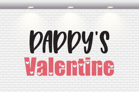 Valentine's Day - Daddy's Valentine - SVG, PNG, DXF, EPS SVG Elsie Loves Design 