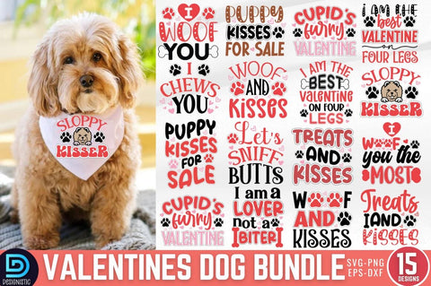 Valentines Day Dog SVG Bundle SVG DESIGNISTIC 