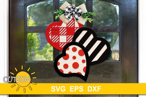 Valentines Day Door Hanger SVG bundle - 10 designs SVG CutsunSVG 