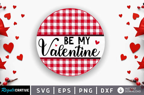 Valentine's Day Door Round Sign SVG Bundle SVG Regulrcrative 