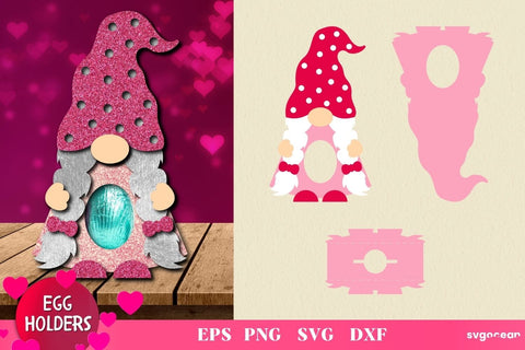 Valentines Day Egg Holder | Candy Holder SVG SvgOcean 