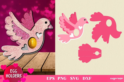 Valentines Day Egg Holder | Candy Holder SVG SvgOcean 