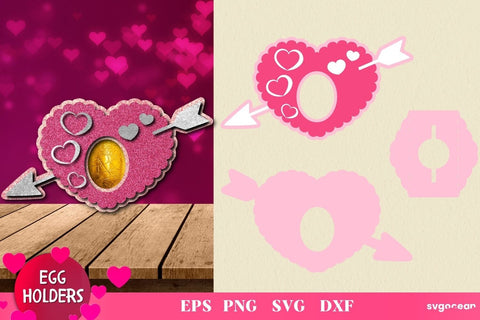 Valentines Day Egg Holder | Candy Holder SVG SvgOcean 