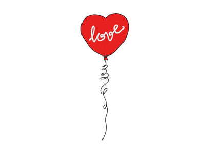 Valentines Day Embroidery Design, Love Embroidery File, 5 sizes, Instant Download Embroidery/Applique DESIGNS Nino Nadaraia 