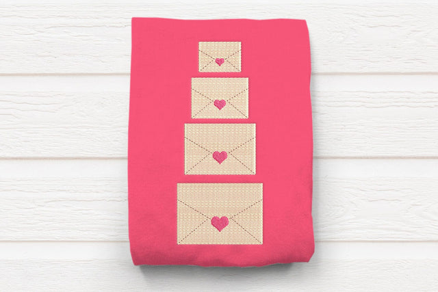 Valentine's Day Envelope Mini Embroidery Embroidery/Applique DESIGNS Designed by Geeks 