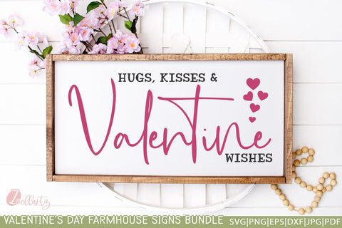 Valentine's Day Farmhouse Signs Bundle | Valentine SVG Cut Files SVG zoellartz 