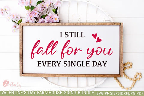 Valentine's Day Farmhouse Signs Bundle | Valentine SVG Cut Files SVG zoellartz 