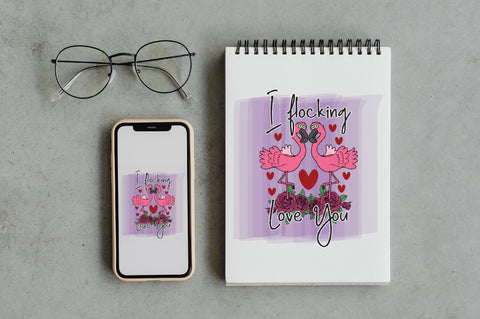 Valentines Day Flamingo Sublimation Sublimation Jagonath Roy 