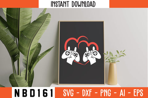 valentines day gifts for gamers Svg Design SVG Nbd161 