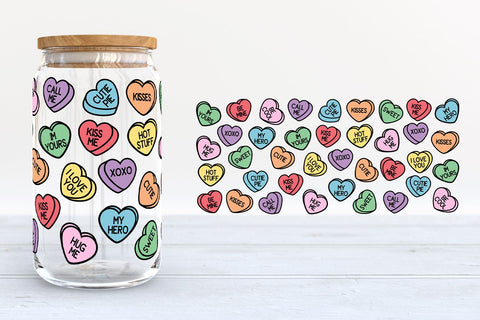 Valentine's Day Glass Can SVG Bundle SVG B Renee Design 