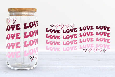 Valentine's Day Glass Can SVG Bundle SVG B Renee Design 