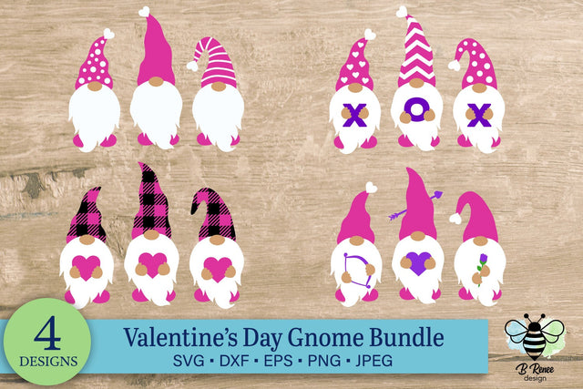 Valentine's Day Gnome SVG Bundle SVG B Renee Design 