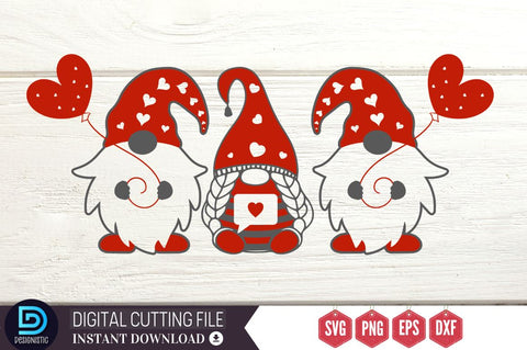 Valentines Day Gnome SVG Bundle SVG DESIGNISTIC 