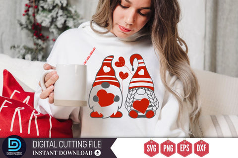 Valentines Day Gnome SVG Bundle SVG DESIGNISTIC 