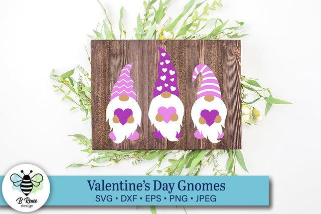 Valentine's Day Gnome SVG SVG B Renee Design 