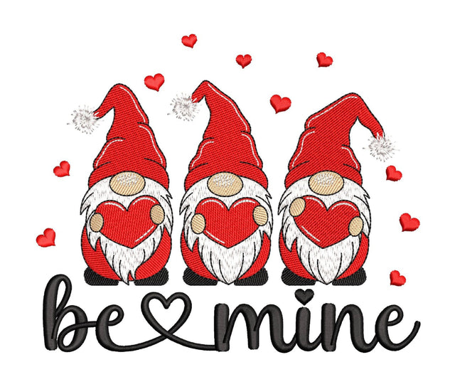 Valentine's Day Gnomes Embroidery Design, Happy Valentine's Day Embroidery File, 3 sizes, Instant Download Embroidery/Applique DESIGNS Nino Nadaraia 