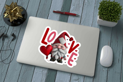 Valentine's Day Gnomes Stickers Bundle Sublimation Regulrcrative 