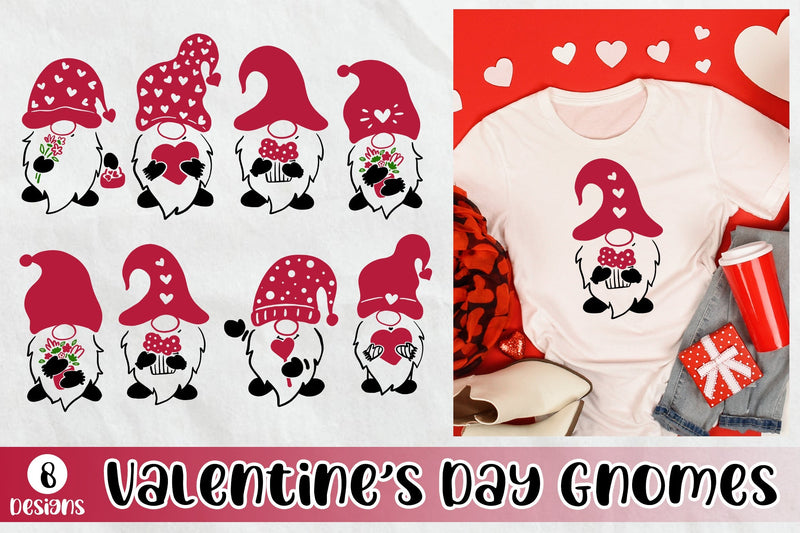Valentine's Day Gnomes SVG Bundle - So Fontsy