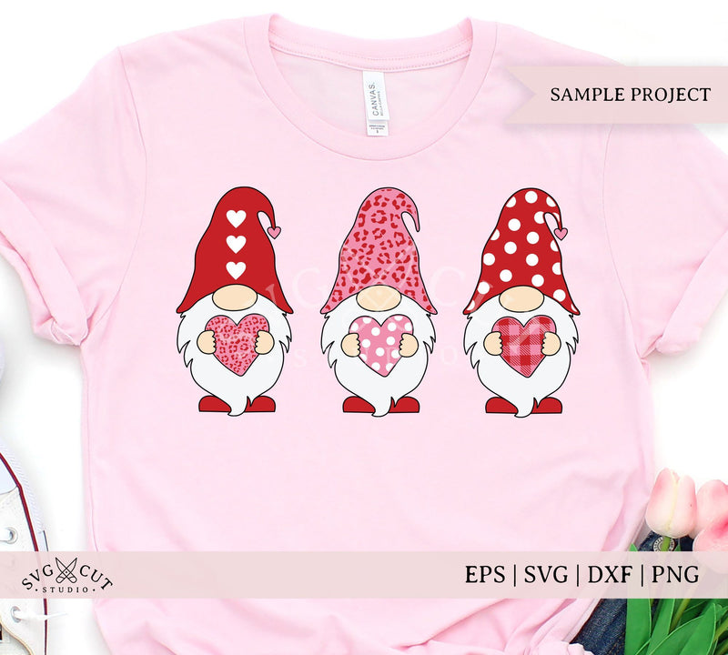 Valentines Day Gnomes SVG Files - So Fontsy