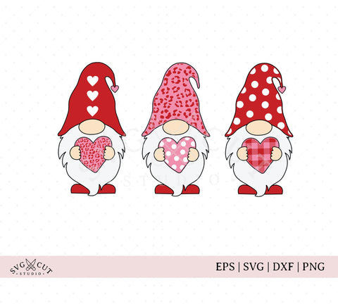 Valentines Day Gnomes SVG Files SVG SVG Cut Studio 