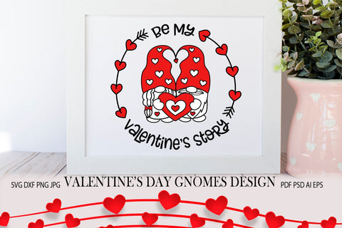 Valentines Day Gnomes SVG. SVG Samaha Design 