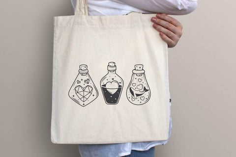 Valentine's Day Heart Bottle Clipart svg SVG dadan_pm 