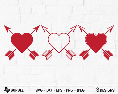Valentines Day Heart Bundle | Valentines SVG SVG Texas Southern Cuts 