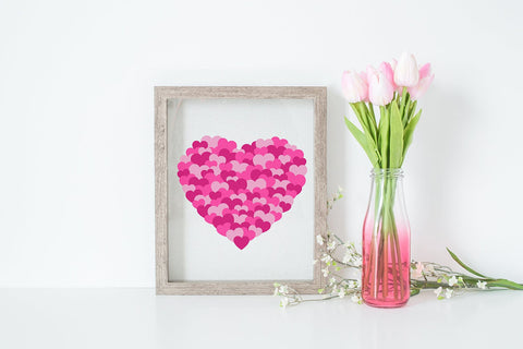 Valentine's Day Heart Collage SVG | Heart SVG SVG B Renee Design 