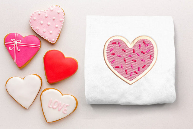 Valentine's Day Heart Sugar Cookie Mini Embroidery Embroidery/Applique DESIGNS Designed by Geeks 