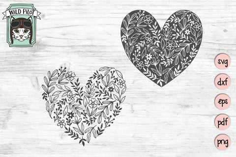 Valentines Day Heart SVG Cut File SVG Wild Pilot 