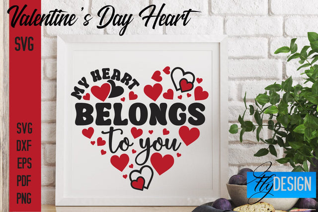Valentine's Day Heart SVG Quotes | Valentine's Day Quotes SVG SVG Fly Design 