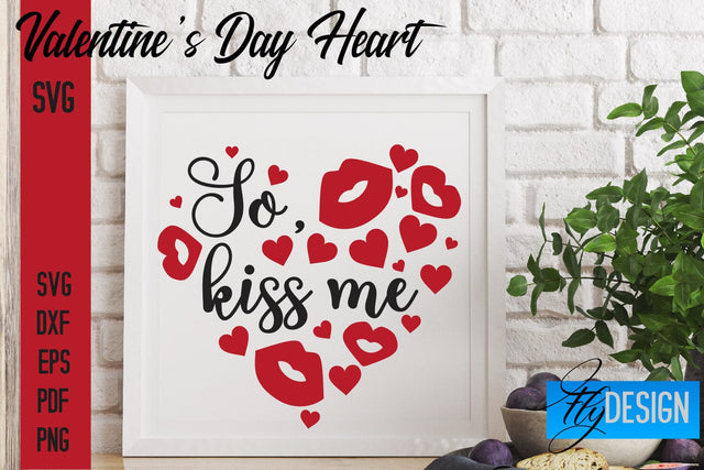 Valentine's Day Heart SVG Quotes | Valentine's Day Quotes SVG SVG Fly Design 