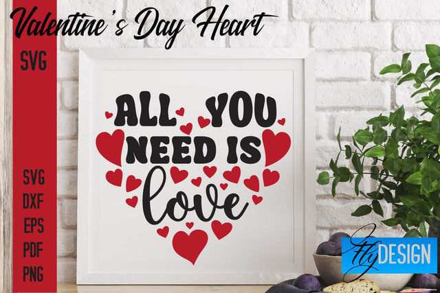 Valentine's Day Heart SVG Quotes | Valentine's Day Quotes SVG SVG Fly Design 