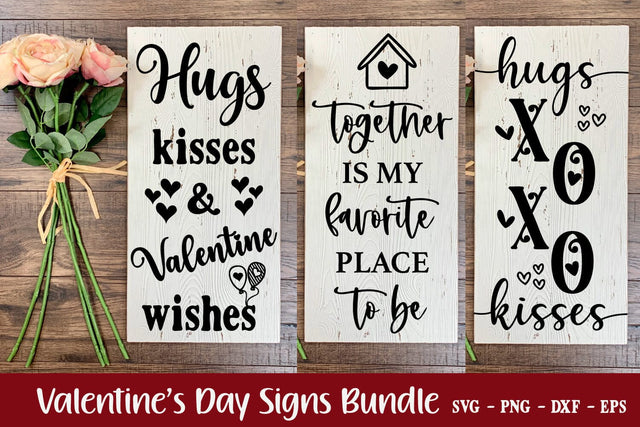 Valentine's Day Home Signs SVG Bundle SVG Shine Green Art 