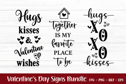 Valentine's Day Home Signs SVG Bundle SVG Shine Green Art 