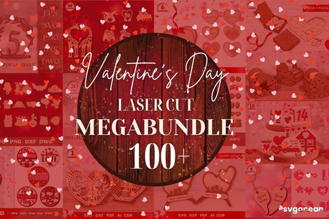 Valentines Day Laser Cut | Megabundle | Glowforge SVG SvgOcean 