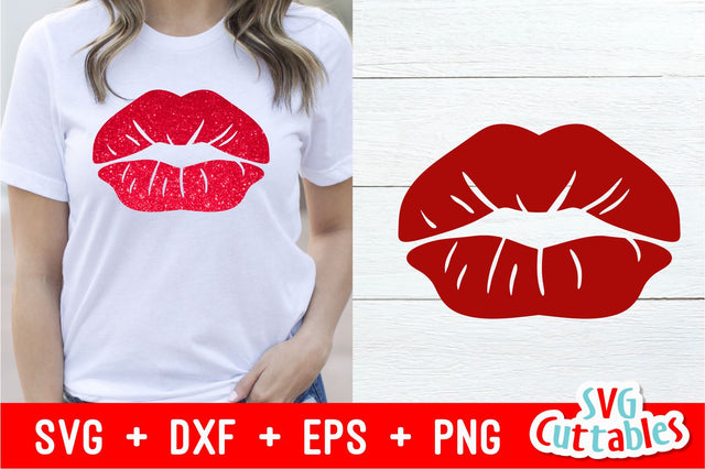 Valentine's Day Lips SVG Svg Cuttables 