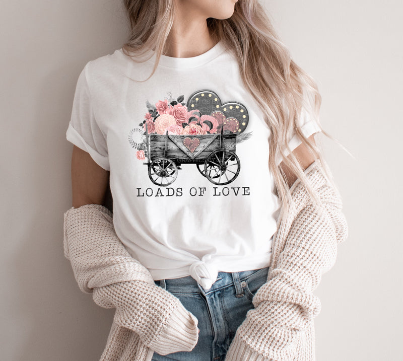 Valentine’s Day Loads of Love Sublimation Design Sublimation Good Life Graphics By Jessica 