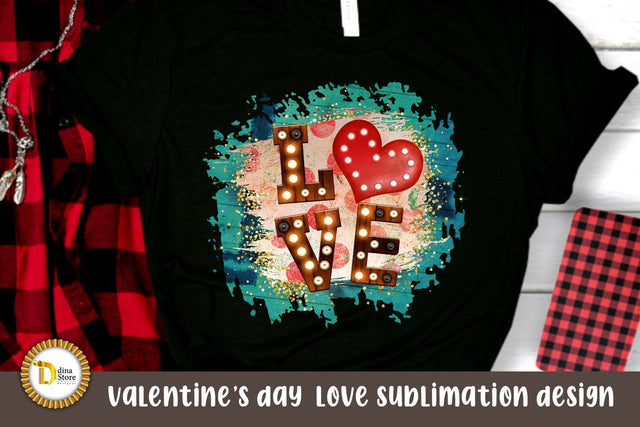 Valentine's day love sublimation design Sublimation Dina.store4art 