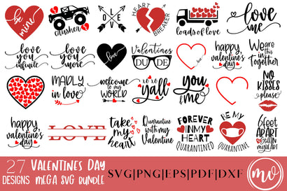 Valentines Day Mega SVG Bundle - 27 SVG MockupSvgVenue 